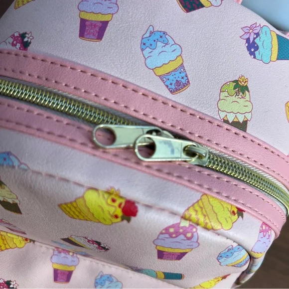Disney Loungefly Mini Backpack - Disney Princess Inspired Ice Cream Cone Print - Picture 4 of 7